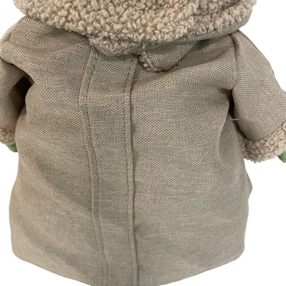 Star Wars the Child Grogu Baby Yoda 11" Plush Toy Brown Robe & Sherpa Trim - Picture 3 of 6